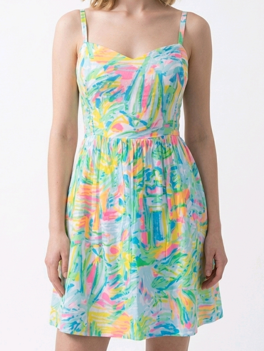 Lilly Pulitzer Christine Multi Color Sea Salt Sundress Dress Size 4